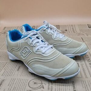 Footjoy FJ aspire Golf Shoes Style 98895 WomensSize 7.5 M Almond.